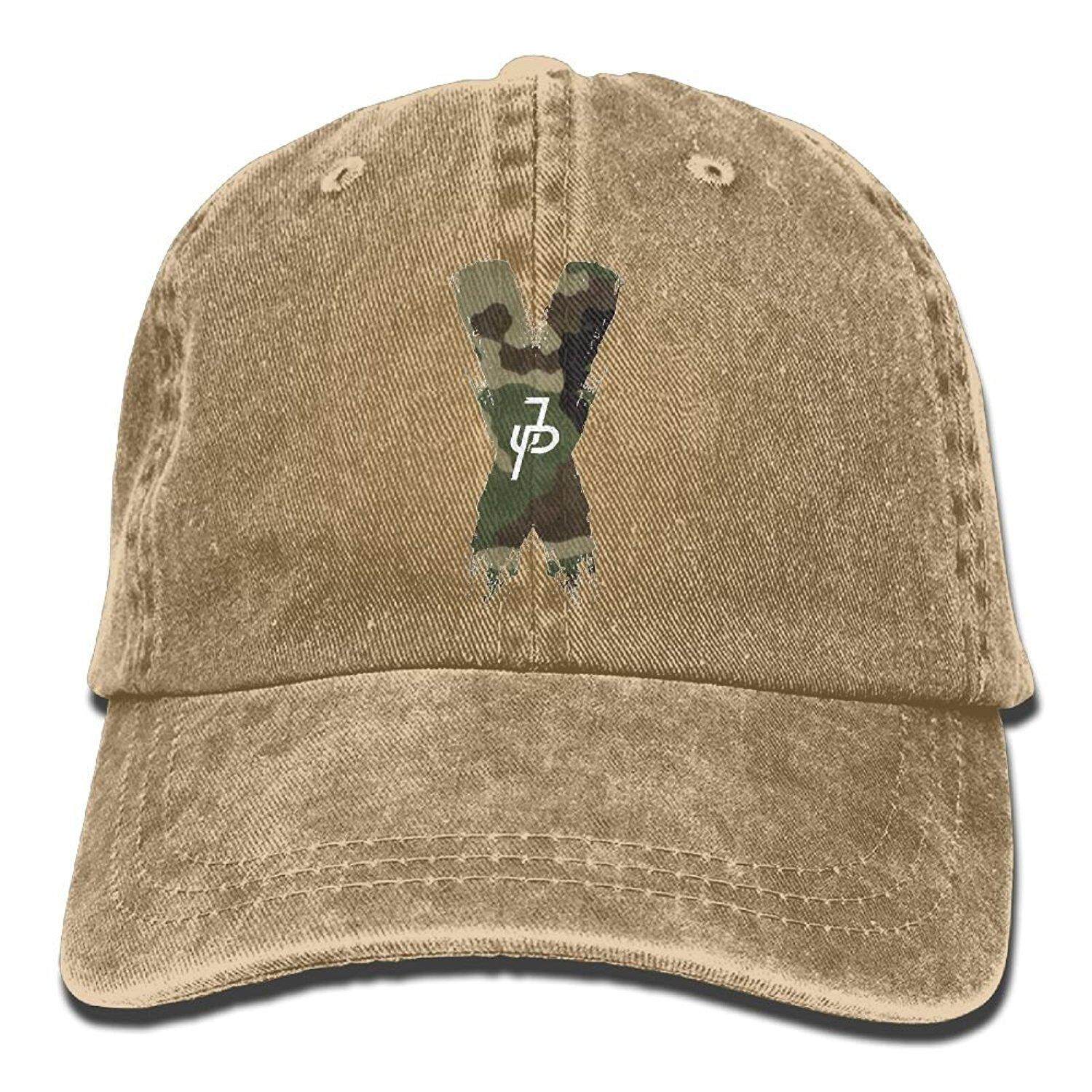 Men And Women Jake Paul X Camouflage Logo Vintage Jeans Baseball Cap - intl