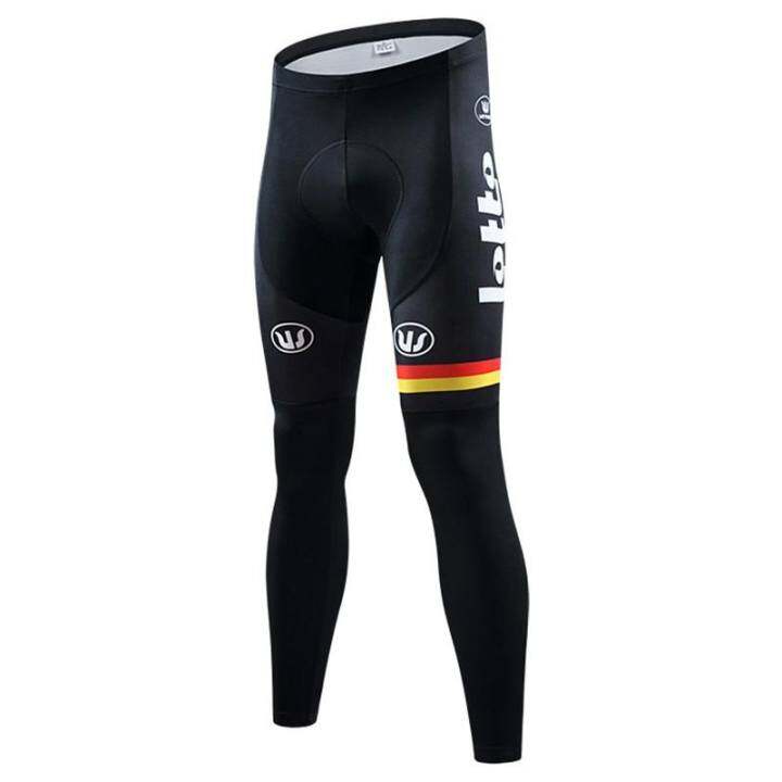 Men Bicycle 3D Gel Padded Pants Long Cycling Bike Tights Team Sports Racing Clothing