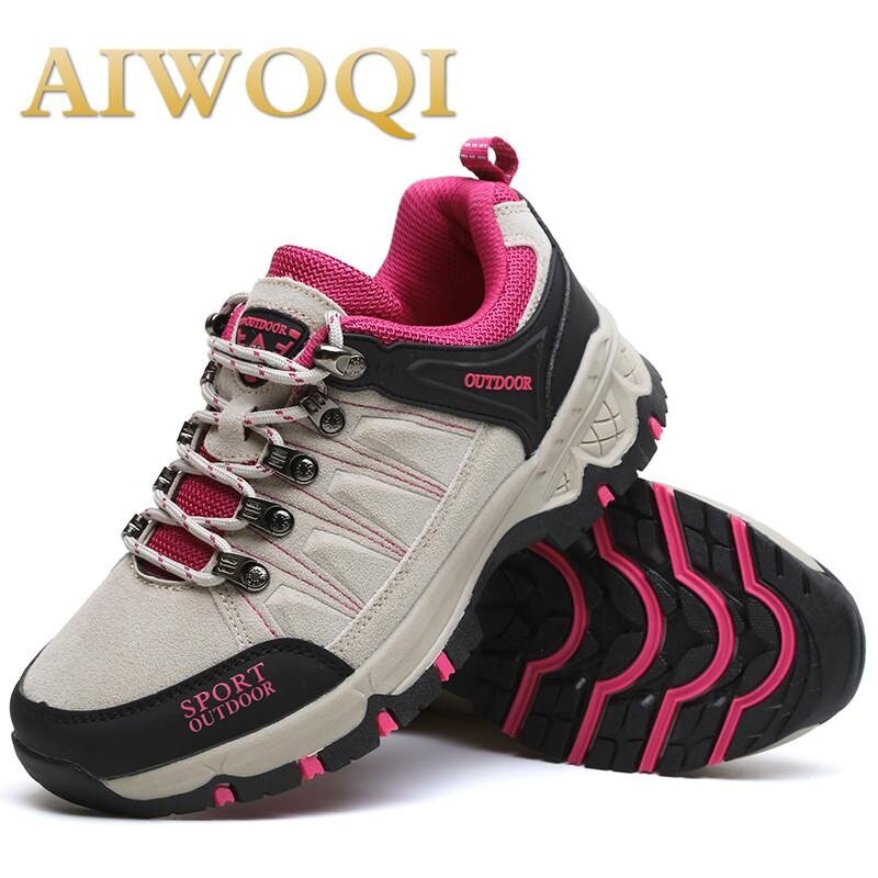Pria Wanita Rendah Anti-Air Non-slip Sepatu Daki Gunung Luar Ruangan Pendakian Daki Gunung Sepatu Aiwoqi-Internasional