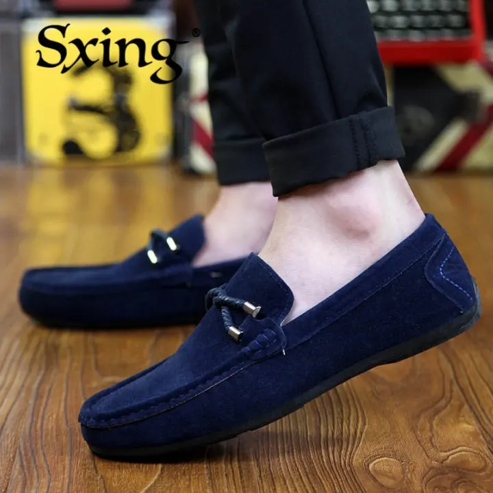 blue casual shoes for men