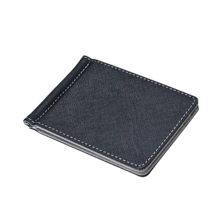 mens leather credit card holder and money clip