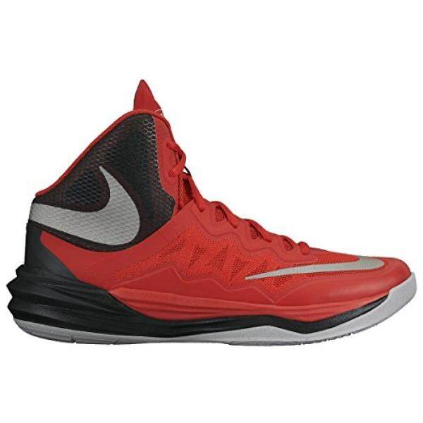 Pria Nike PRIME HYPE DF II Sepatu Basket Merah/Hitam/Abu-abu/Mencerminkan Silver M US-Intl
