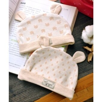 Katun Berwarna Alami Baru Lahir Bayi Purnama Topi Telinga Tire Tutup Set Kepala Tutup Bayi Topi untuk Pria atau Wanita tanpa Fluorescent (Disarankan 0-5 Bulan + S + Besar Lingkar Kepala Bayi) -Internasional