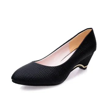 New 2016 Autumn Women Work Shoes Low Heels Comfortable Round Toe