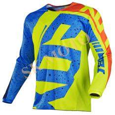 Produk Baru HC Motocross Jersey Sepeda Motor Lengan Panjang T-shirt Balap Sepeda Motor Trail Bersepeda DH MX ATV Kaus S-XXL (Kuning)
