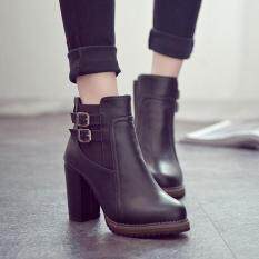 Woman Martin Boots High Heel Zip Buckle Platform Shoes Slope Ankle Boots Outdoor Woman Martin Boots High Heel Zip Buckle Platform Shoes Slope Ankle Boots Outdoor