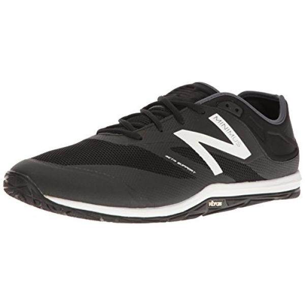 New Balance Pria MX20V6 Minimus Silang Latihan, Hitam/Putih/Thunder, 9.5 D AS-Internasional