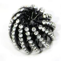 New Korean Style Diamond Nest Nest Horse Tail Buckle Diamond Drill Head Clip Folder Hairpin Clip Sweet Girl Ball Head Buds Head Hair Clip - 03