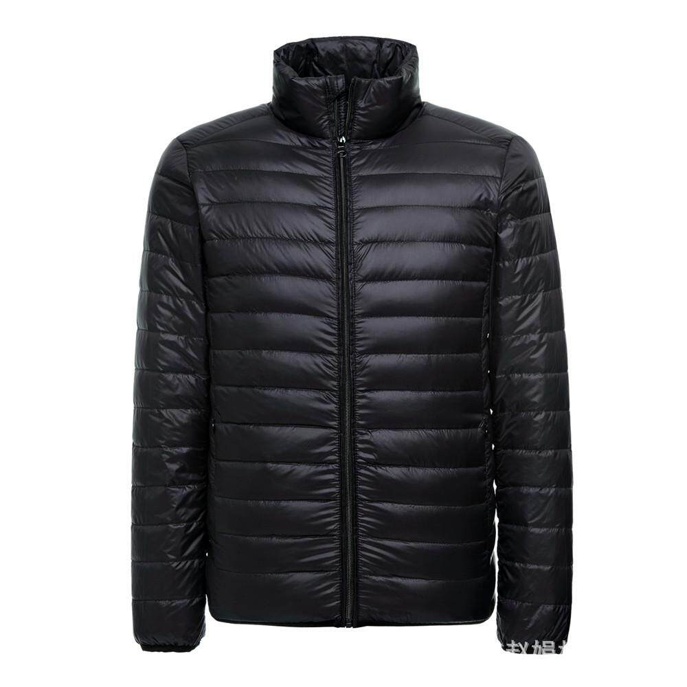 Pria Baru Snap Jaket Bulu Angsa Ukuran L Hitam Onyx Lipat Ringan-Intl