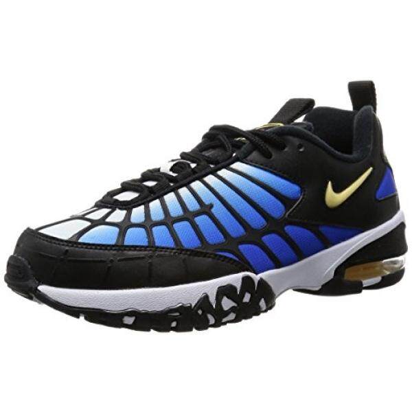 NIKE AIR MAX 120 Sepak Bola Laki-laki-Sepatu 819857-400_10.5-Hyper Biru/Chamois-Hitam-Putih-Intl