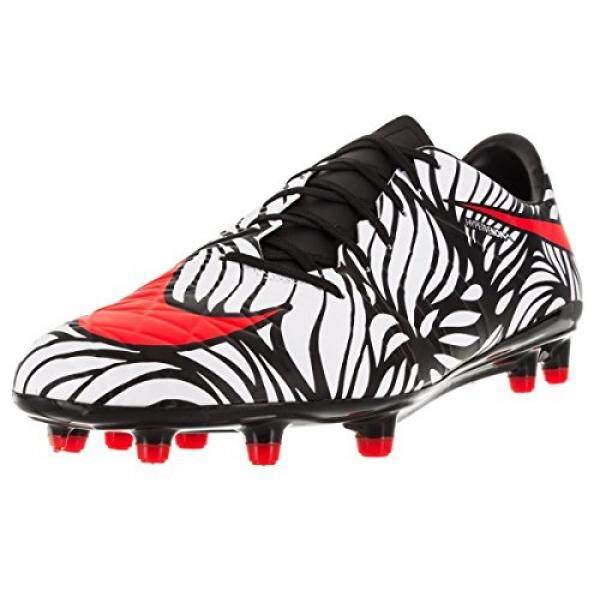 Nike Mens Hypervenom Phatal II Njr Fg Black/Bright Crimson/White Soccer Cleat en US - intl