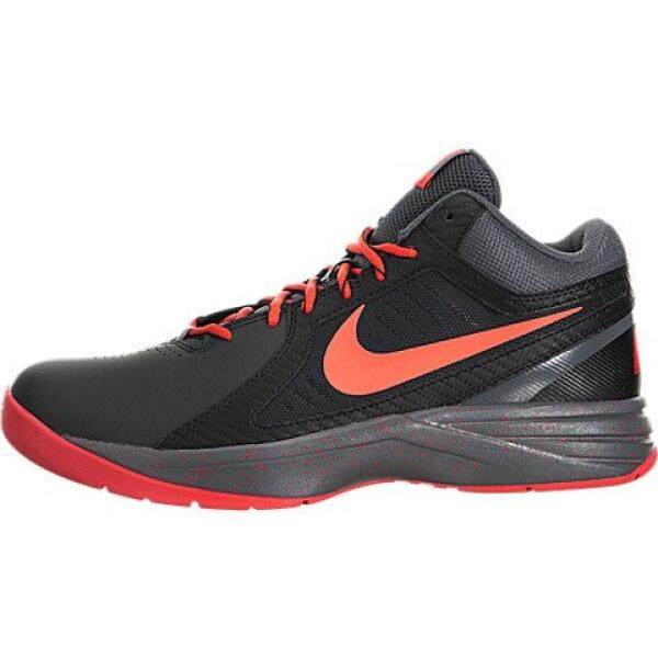 Nike Mens The Overplay VIII Black/Bright Crimson/Dark Grey Basketball Shoe 8 Men US - intl
