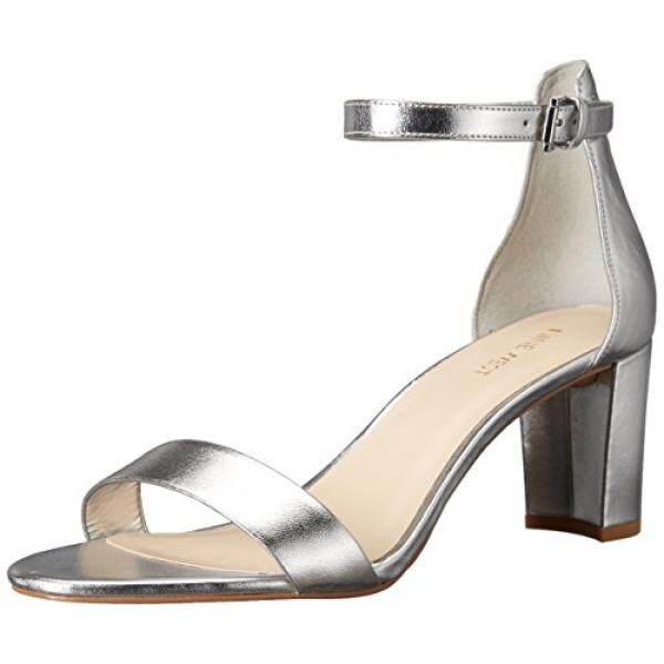 Nine West Womens Pruce Jas Perlak Sandal Perak Kami-Internasional