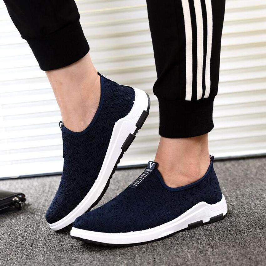 Ocean Pria Sepatu Lari Luar Ruangan Olahraga Sepatu Kain Nyaman Pakaian Santai Menolak Fashion Ventilasi Sepatu
