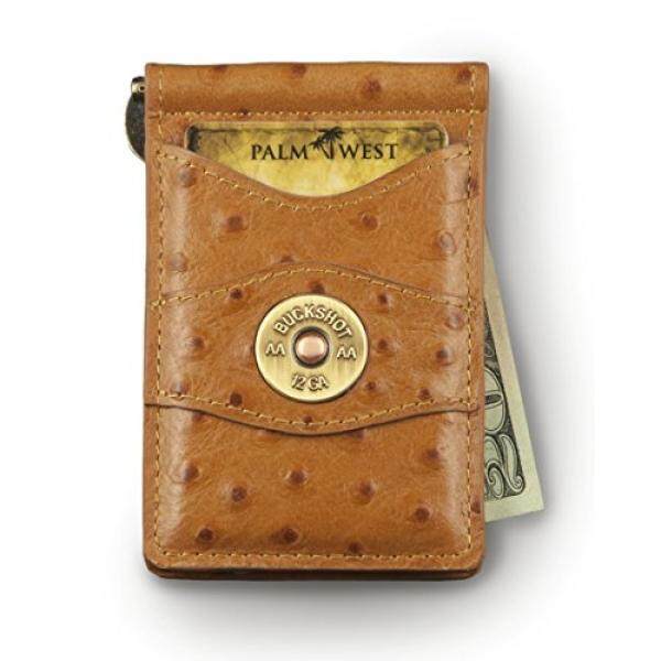 Palm West 225MW12GA-COP Mens Premium Leather Money Clip Wallet RFID Blocking - intl