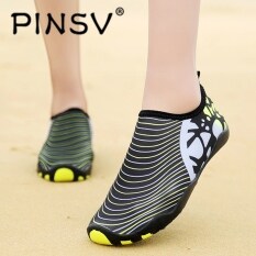 Pinsv Sepatu Pria Luar Ruangan Sepatu Air Sejuk Kolam Sepatu Slip-on Sepatu Yoga Cepat Kering untuk Pria Hulu Trekking Sepatu Model Kaki Berjari