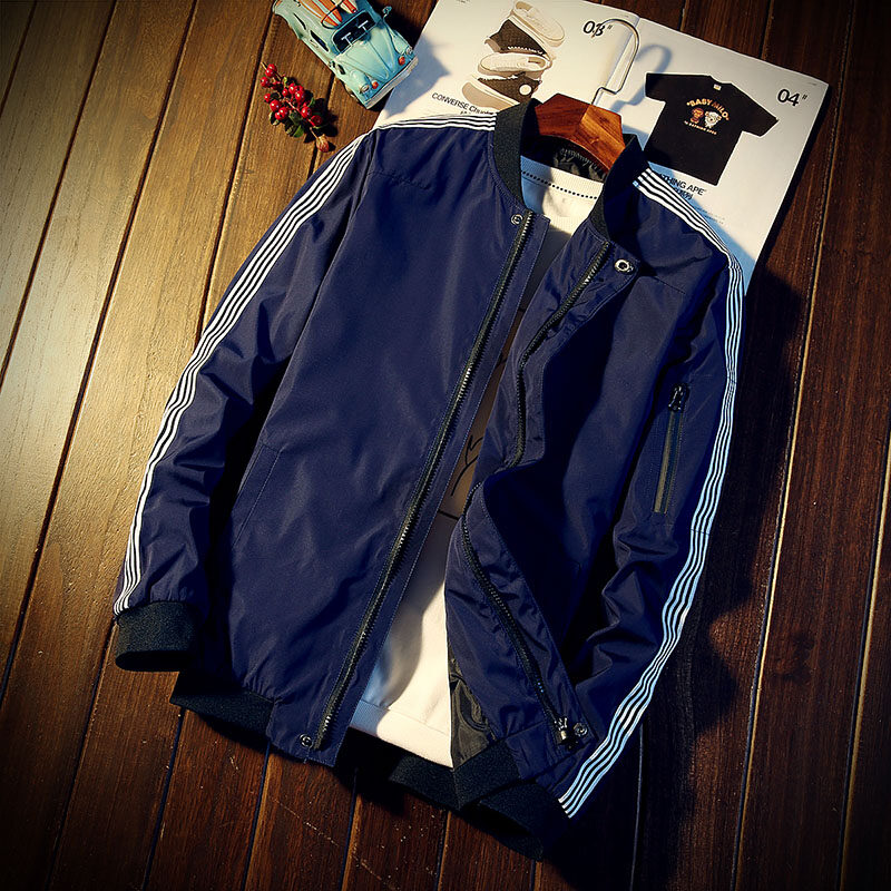 Popular Brand Japanese-Style Baseball Clothes Slim Fit Boy's Outerwear Bomber Jacket (Army Green)