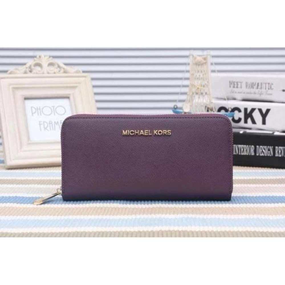 mk saffiano wallet