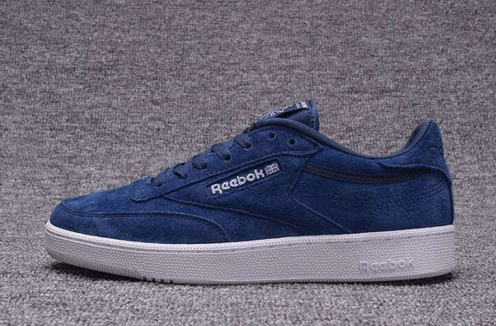 reebok club c blue suede