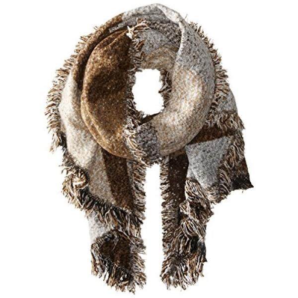 San Diego Hat Company Womens Nubby Tweed Scarf with Fray Edges, Brown, One Size - intl