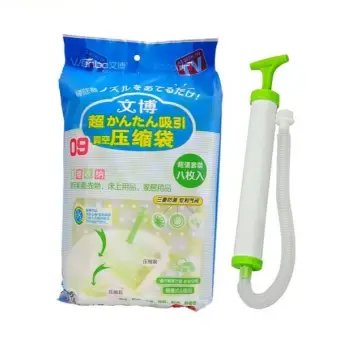 Set Of 8 Vacuum Compressed Storage Bags Pump For Optimising Lazada Set Of 8 Vacuum Compressed Storage Bags Pump For Optimising