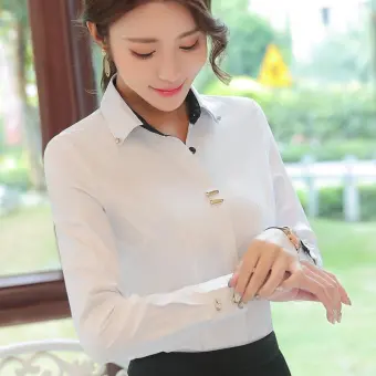 plus size formal shirts for women