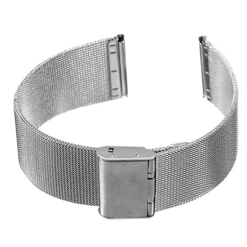Silver Stainless Steel Watch Mesh Net Bracelets Straps Band 20mm Malaysia