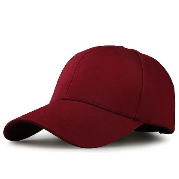 solid red baseball hat