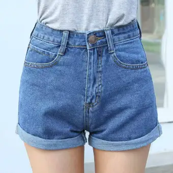 ladies short denim shorts