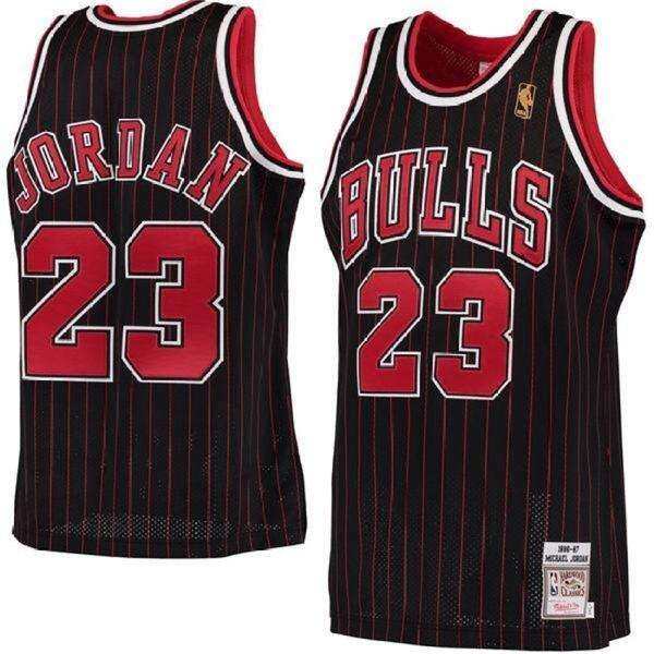 DUK Swingman Player 1996-97 NO.23 NBA Hardwood Classics Men's Chicago Bulls Basketball Jersey Breathable Dry Fast Chase Fashion Team color Official High Quality Black S - intl