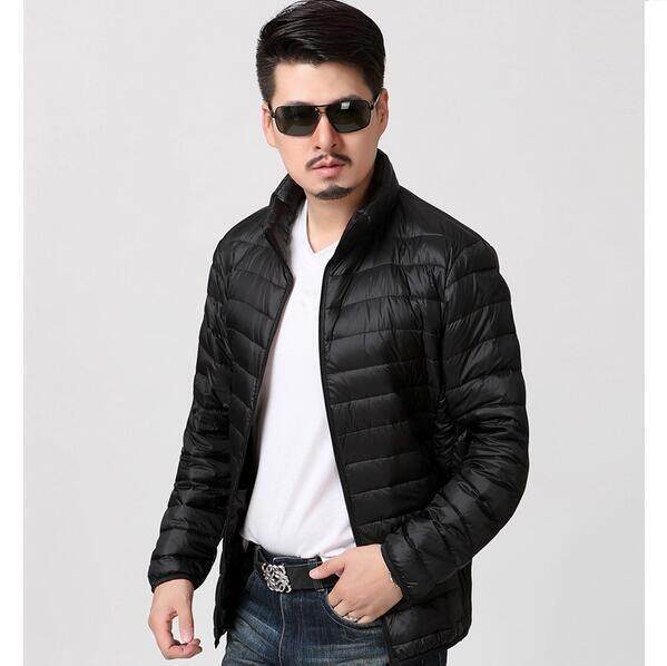 Tb Pria Jaket Bulu Angsa-Hitam-Internasional
