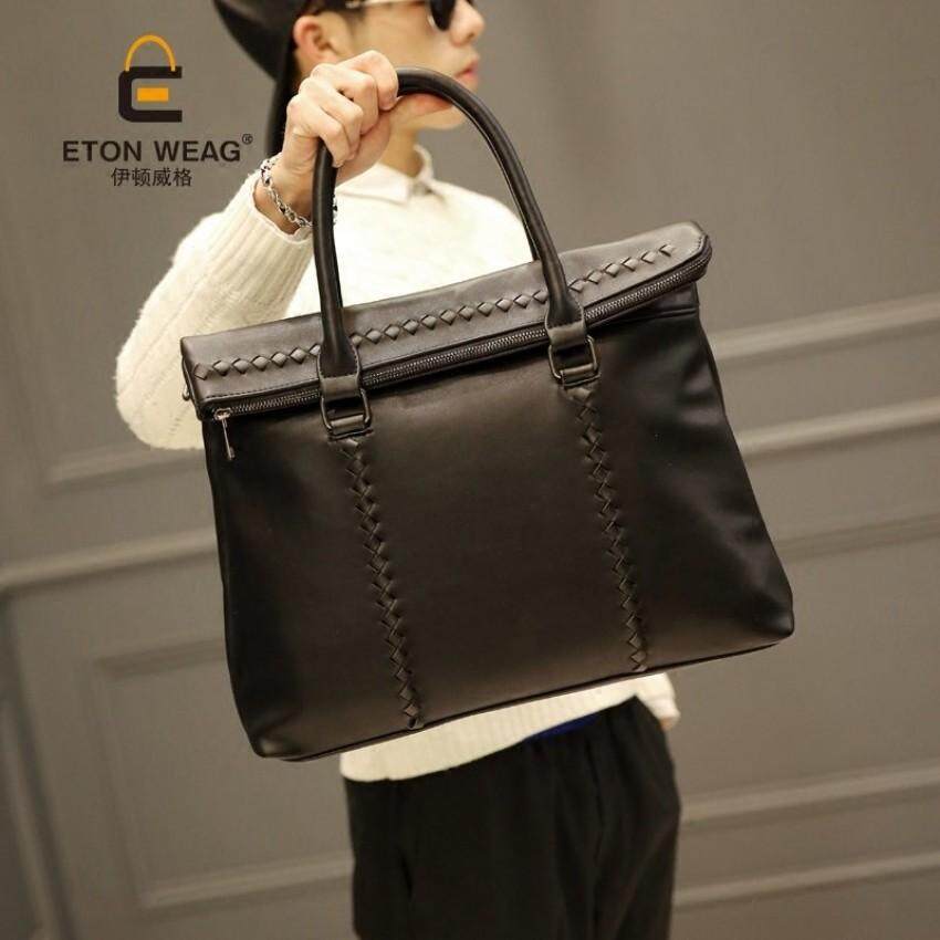 ... fashion Korea santai tas travel tas . Source · Tidog Pria Tas Tangan Tas Pria Kasual Tas Tas Tren Strip Bisnis Tote Tas -Internasional
