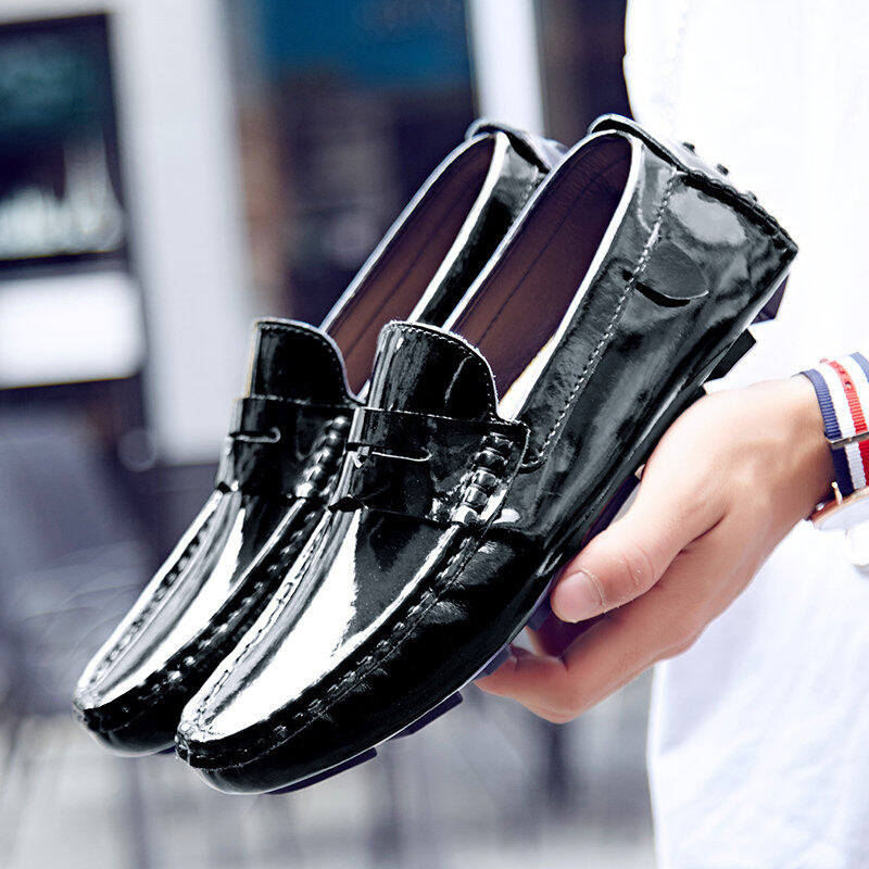 Ucom Kulit Modis Boutique Kacang Polong Sepatu Bernapas Sepatu Kasual Pria Berkilau Carrefour Sepatu Pria Berjalan Sepatu Tren sepatu Mengemudi Kasut Lelaki-Internasional