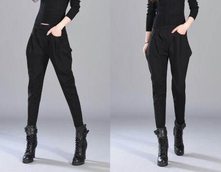 กาเกงขายาวผู้หญิง ZASHION Korean Style Drop Down Slim Trousers/Pants/Pants