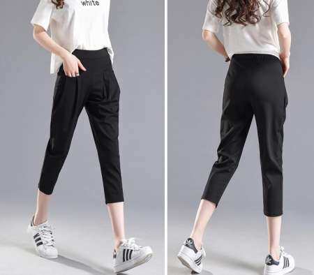กางเกงขาสามส่วน ZASHION Casual Korean Trousers/Pants/Pants