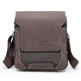 polo men's leather bag