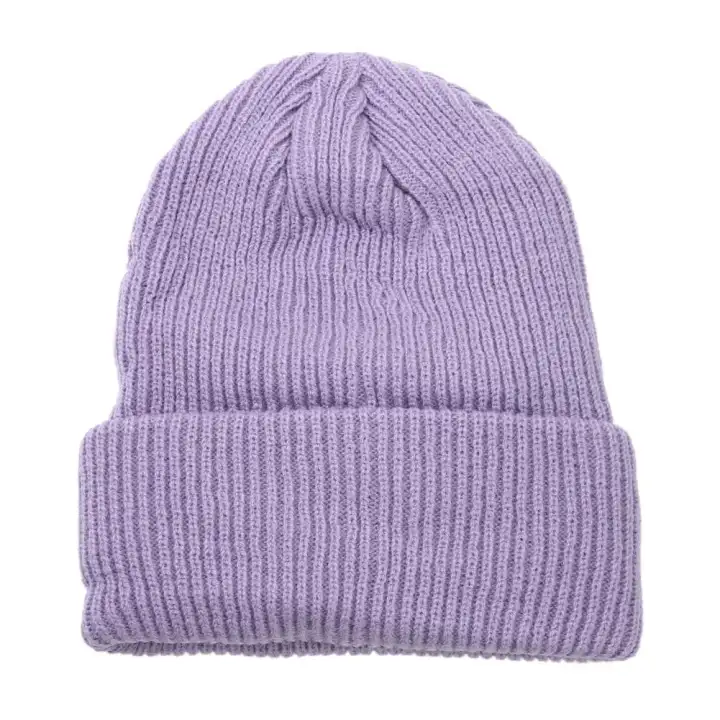 purple beanie hat
