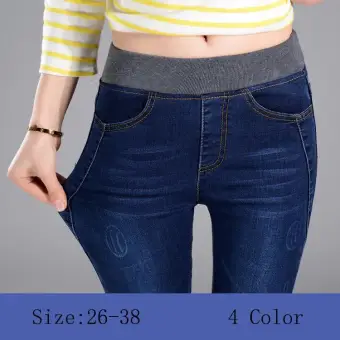 elasticated jeans plus size