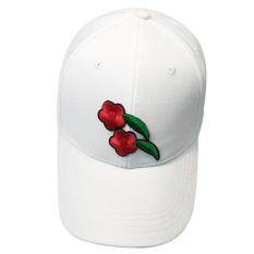 Women Men Couple Flower Applique Baseball Cap Unisex Snapback Hip Hop Flat Hat