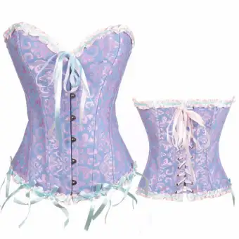 Women Satin Bustier Corsets Wedding Dress Push Up Shapewear Plus