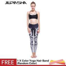 Women Slim Octopus 3D Printed Leggings Fitness Sports High Elastic Yoga Pants Push Up Hip Running Gym Capris Leggings – intl
