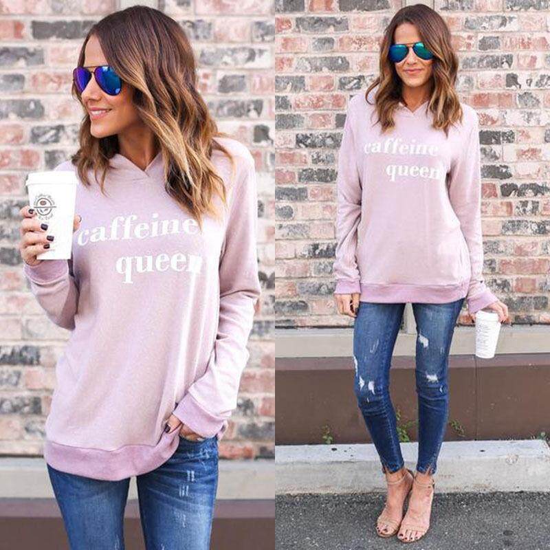 Wanita Hoodie Bomber Lengan Panjang Sweatshirt Jumper Sweater Bertudung Sweater On Tanpa Kancing Mantel Atasan (Tidak Ditentukan)-Internasional