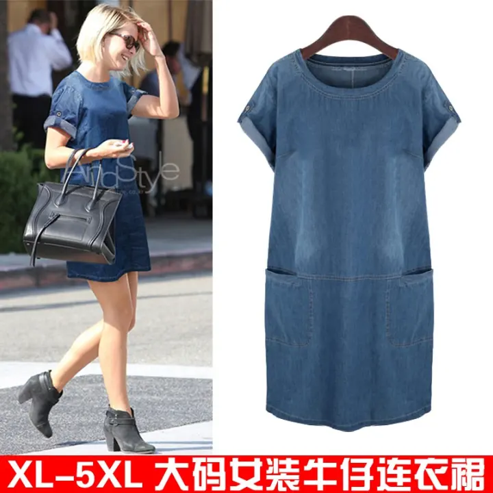 denim dress plus size
