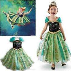 Yika 1 CÁI Trang Phục Bé Gái Nữ Hoàng Công Chúa Cosplay Form Đầm Suông 2-9Y