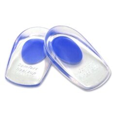 Yika Bantalan Penopang Tumit Piala Gel Silikon Shock Cushion Orthotic Insole Perawatan Telapak Kaki (Pria Ukuran)