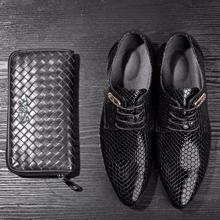 mens black business casual shoes