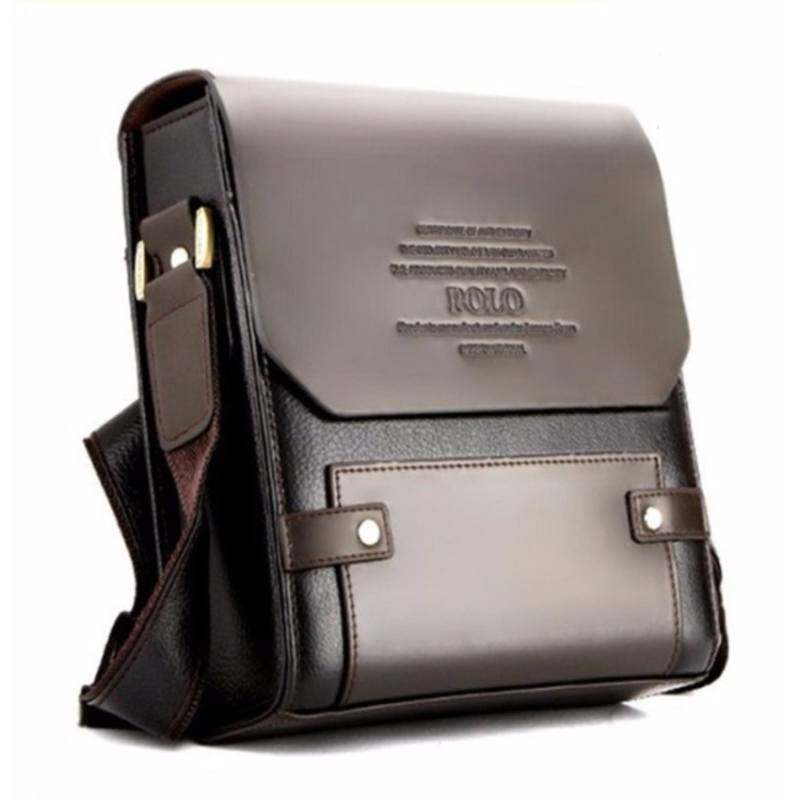 Videng polo leather online messenger bag