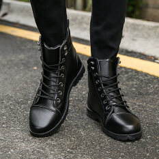 Ankle Boots For Black Online Brands Prices Yuzi Autumn Mens Boots Dress Leather Durable Buckle Men Lace Up Formal Office High