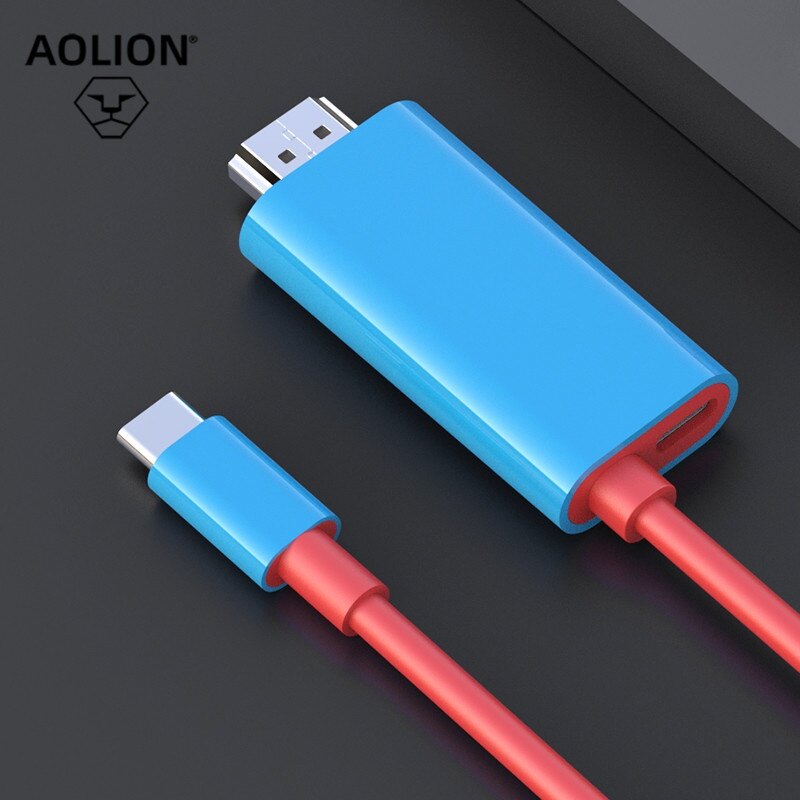 4K HDMI tương thích cáp cho Nintendo Switch & Switch OLED/Lite PC TV chiếu HD Dây sạc nhanh cho NS điện thoại tablet sàn hơi
