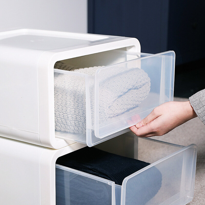 IKEA Hộp Lưu Trữ Kết Hợp, Đồ Chơi Quần Áo Tủ Đựng Đồ Bằng Nhựa Hộp Đựng Đồ Hoàn Thiện Để Bàn Loại Ngăn Kéo Đơn Giản Trong Suốt, Hộp Đựng Mảnh Vụn